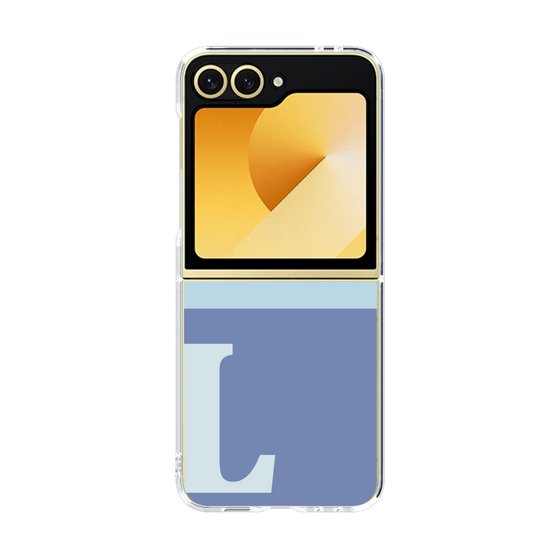 Clear Case［ オリジナル - initial two tone - L blue ］