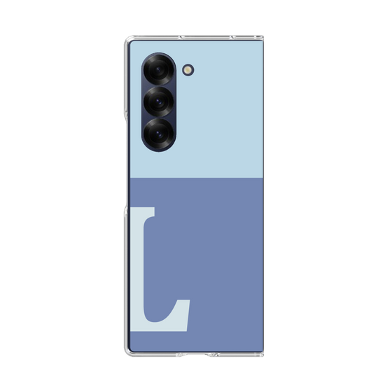 Clear Case［ オリジナル - initial two tone - L blue ］
