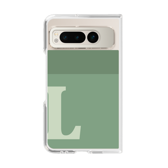 Clear Case［ Original - initial two tone - L green ］