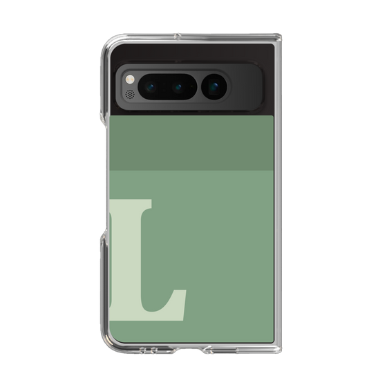 Clear Case［ Original - initial two tone - L green ］
