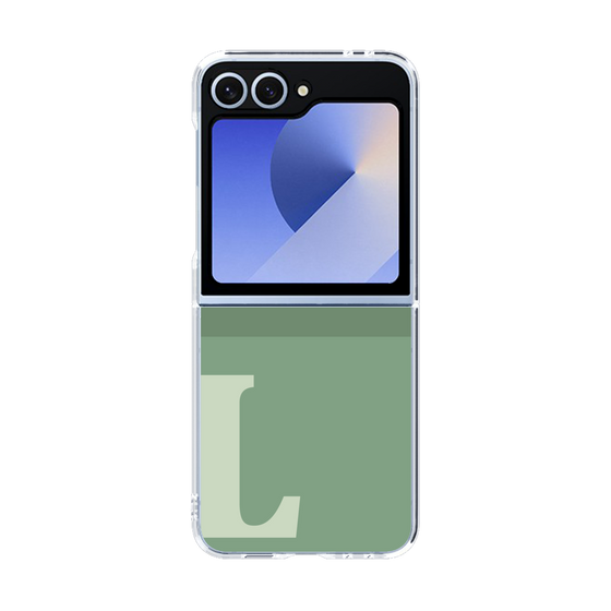 Clear Case［ オリジナル - initial two tone - L green ］