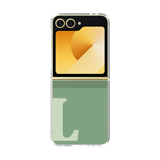Clear Case［ オリジナル - initial two tone - L green ］