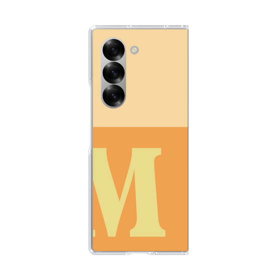 Clear Case［ オリジナル - initial two tone - M orange ］