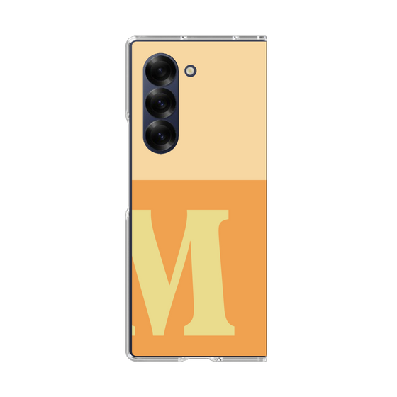Clear Case［ オリジナル - initial two tone - M orange ］