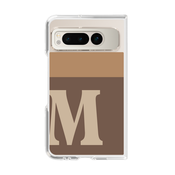 Clear Case［ Original - initial two tone - M brown ］
