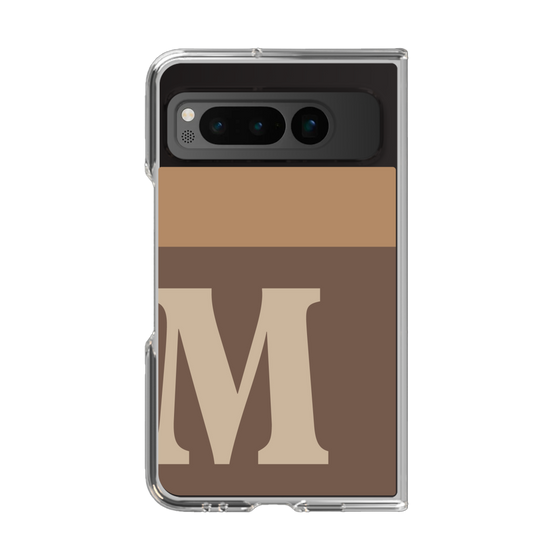 Clear Case［ Original - initial two tone - M brown ］