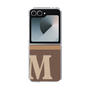 Clear Case［ オリジナル - initial two tone - M brown ］