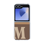 Clear Case［ オリジナル - initial two tone - M brown ］