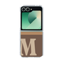 Clear Case［ オリジナル - initial two tone - M brown ］