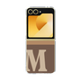 Clear Case［ オリジナル - initial two tone - M brown ］