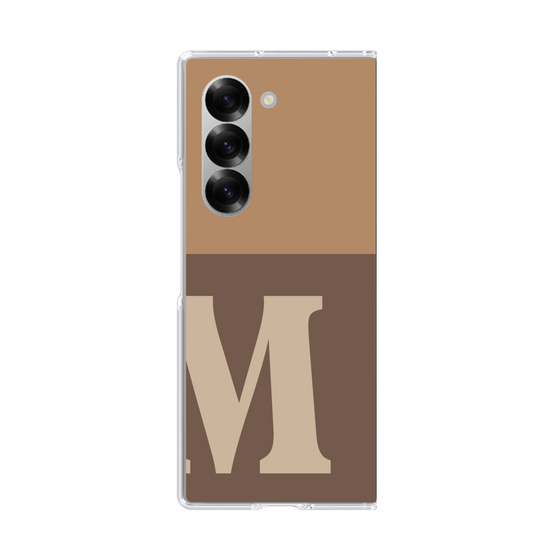 Clear Case［ オリジナル - initial two tone - M brown ］