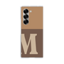 Clear Case［ オリジナル - initial two tone - M brown ］