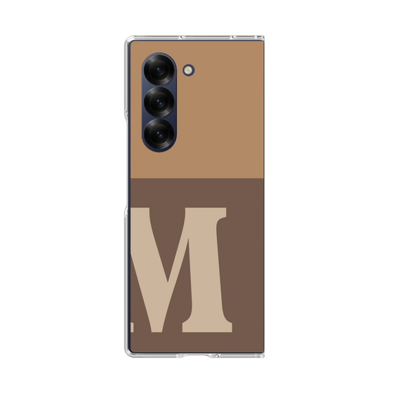 Clear Case［ オリジナル - initial two tone - M brown ］