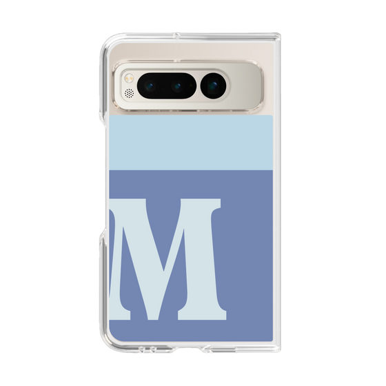 Clear Case［ Original - initial two tone - M blue ］