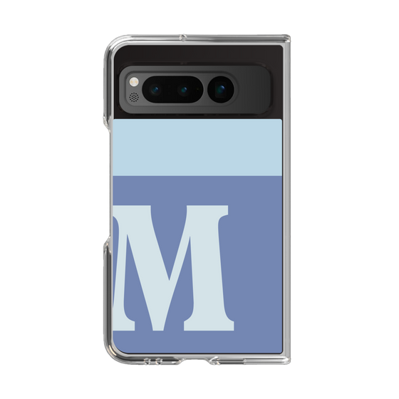 Clear Case［ Original - initial two tone - M blue ］