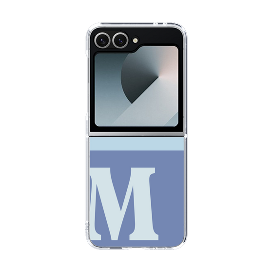 Clear Case［ オリジナル - initial two tone - M blue ］