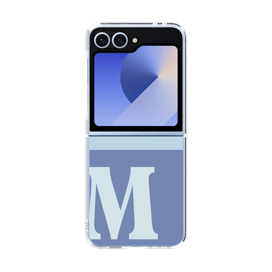 Clear Case［ オリジナル - initial two tone - M blue ］