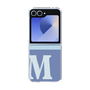 Clear Case［ オリジナル - initial two tone - M blue ］