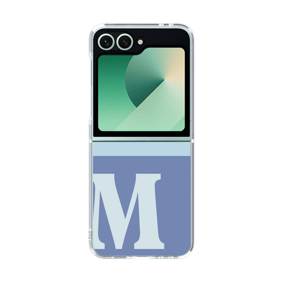 Clear Case［ オリジナル - initial two tone - M blue ］