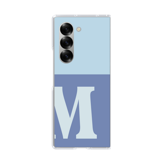 Clear Case［ オリジナル - initial two tone - M blue ］