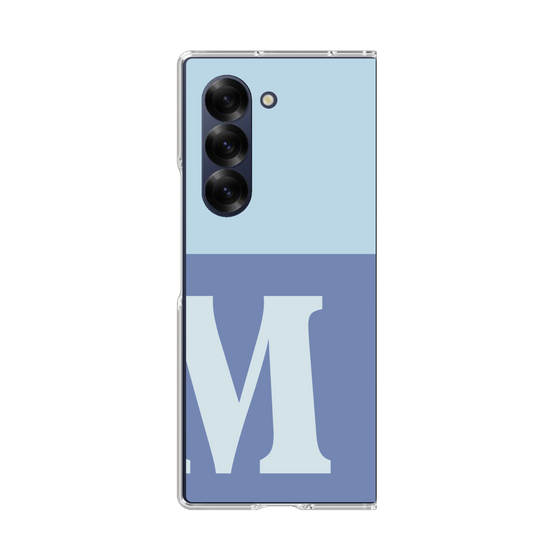 Clear Case［ オリジナル - initial two tone - M blue ］