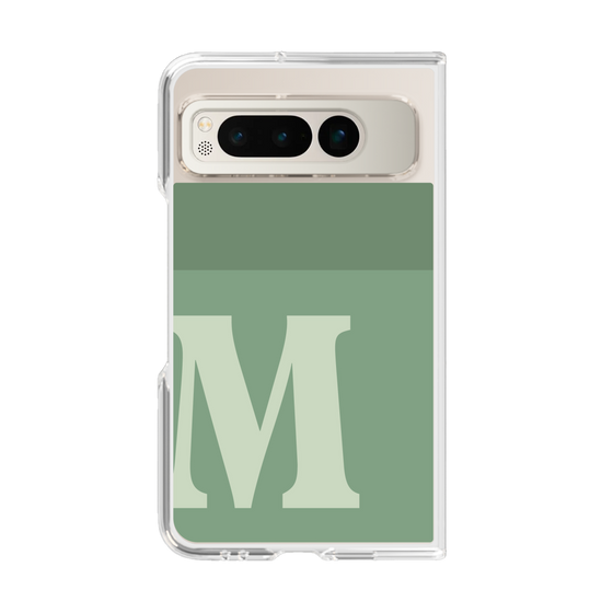 Clear Case［ Original - initial two tone - M green ］