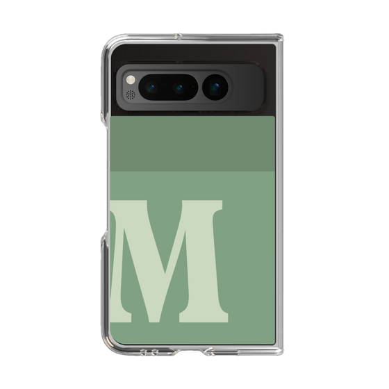Clear Case［ Original - initial two tone - M green ］