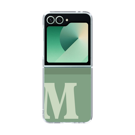Clear Case［ オリジナル - initial two tone - M green ］