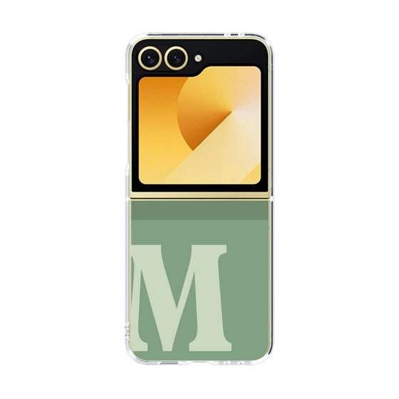 Clear Case［ オリジナル - initial two tone - M green ］