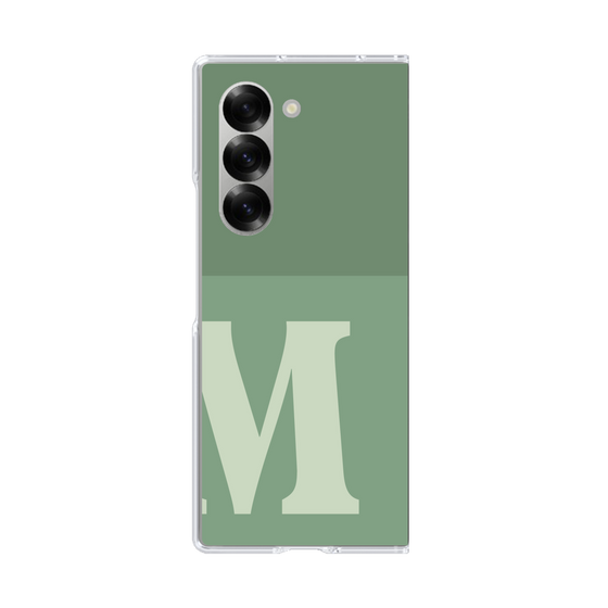 Clear Case［ オリジナル - initial two tone - M green ］