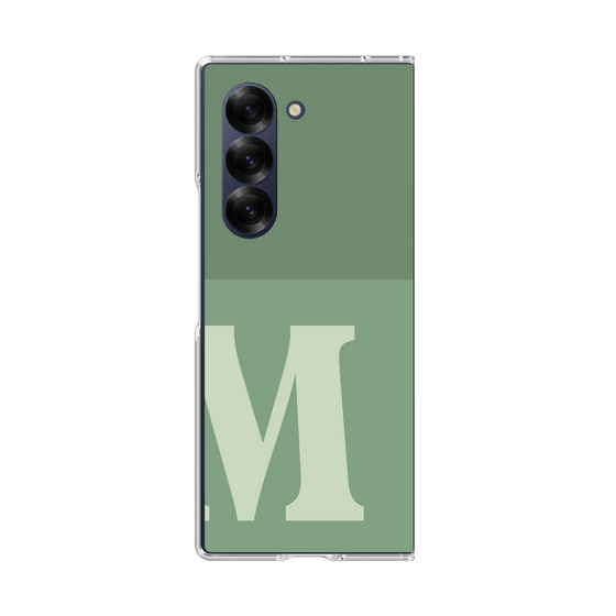 Clear Case［ オリジナル - initial two tone - M green ］