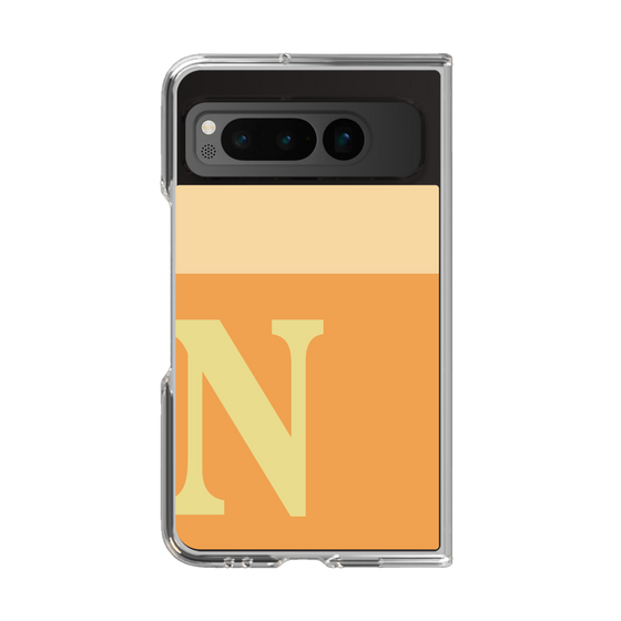 Clear Case［ Original - initial two tone - N orange ］