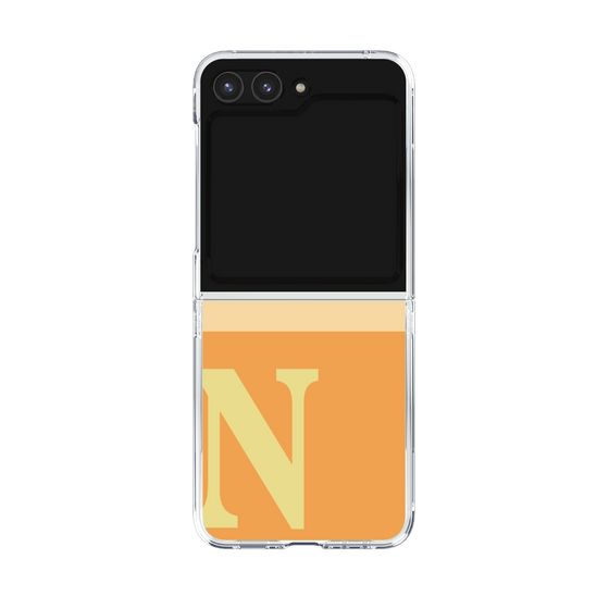 Clear Case［ Original - initial two tone - N orange ］