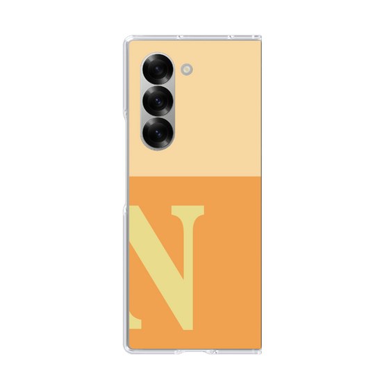 Clear Case［ オリジナル - initial two tone - N orange ］