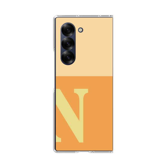 Clear Case［ オリジナル - initial two tone - N orange ］
