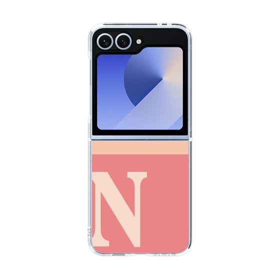 Clear Case［ オリジナル - initial two tone - N pink ］