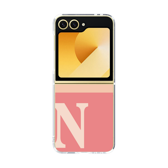 Clear Case［ オリジナル - initial two tone - N pink ］