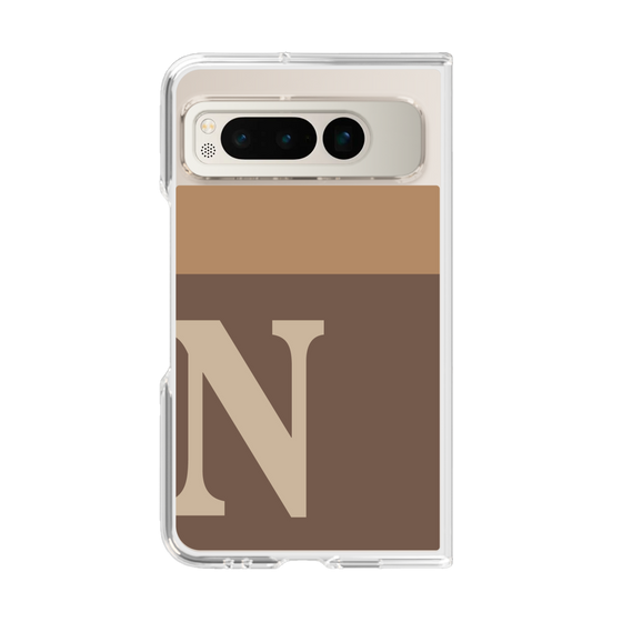 Clear Case［ Original - initial two tone - N brown ］