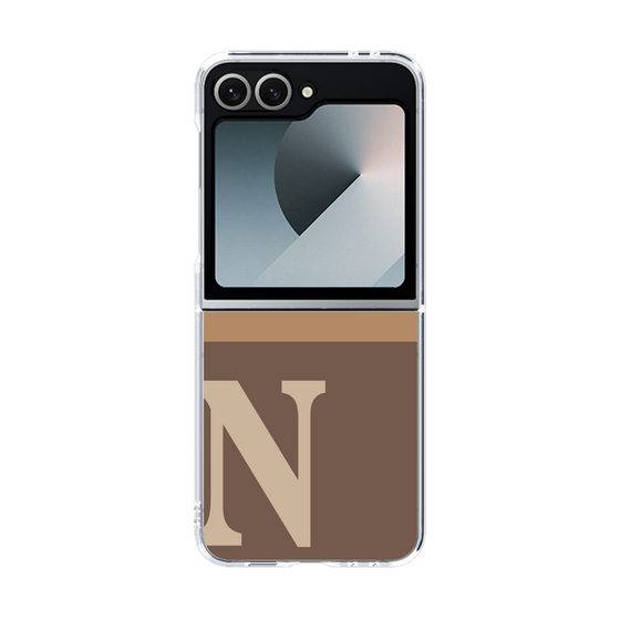 Clear Case［ オリジナル - initial two tone - N brown ］