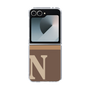 Clear Case［ オリジナル - initial two tone - N brown ］