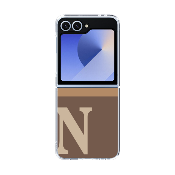 Clear Case［ オリジナル - initial two tone - N brown ］