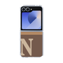 Clear Case［ オリジナル - initial two tone - N brown ］