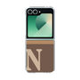 Clear Case［ オリジナル - initial two tone - N brown ］