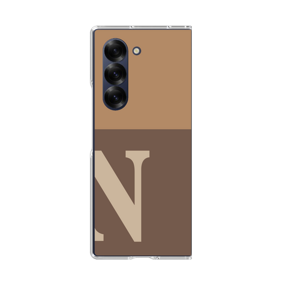 Clear Case［ オリジナル - initial two tone - N brown ］