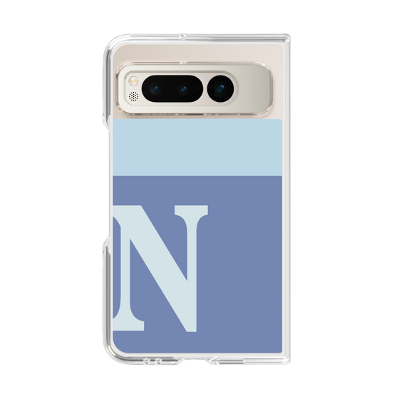 Clear Case［ Original - initial two tone - N blue ］