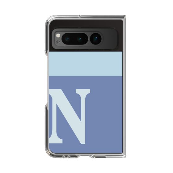 Clear Case［ Original - initial two tone - N blue ］