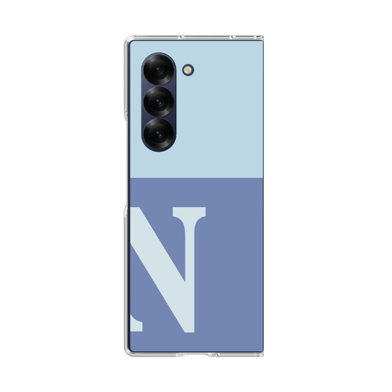 Clear Case［ オリジナル - initial two tone - N blue ］