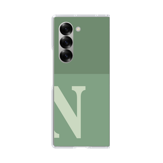 Clear Case［ オリジナル - initial two tone - N green ］