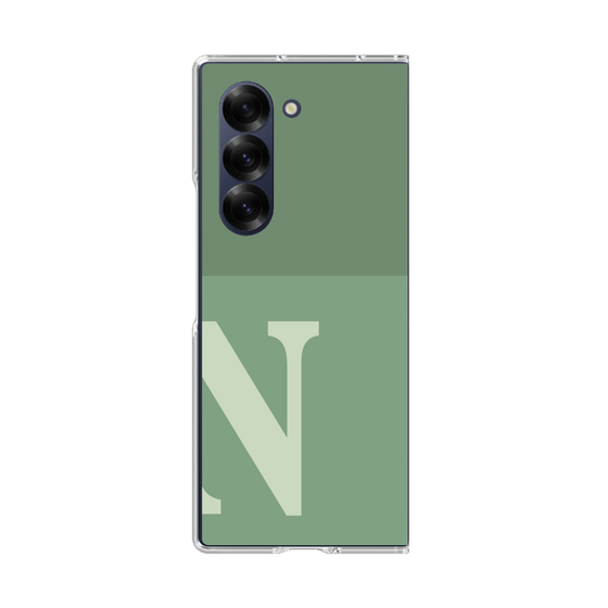 Clear Case［ オリジナル - initial two tone - N green ］