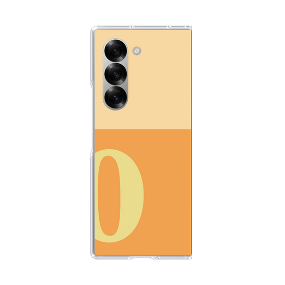 Clear Case［ オリジナル - initial two tone - O orange ］